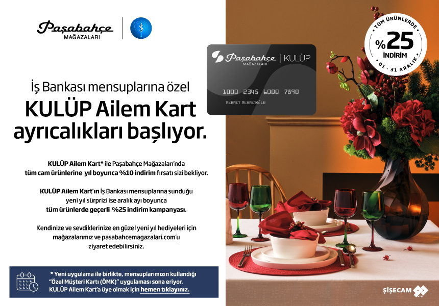 PAŞABAHÇE KULÜP AİLEM KART AYRICALIKLARI BAŞLIYOR.